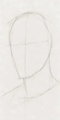 Time-lapse of a man with a beard being drawn step by step