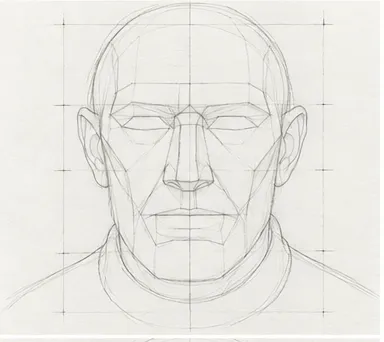 How to draw an old man's face – step 5 of 12