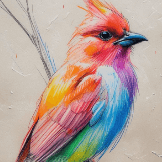 Colored Pencil sketch style example generated by the SketchStep AI photo to sketch app